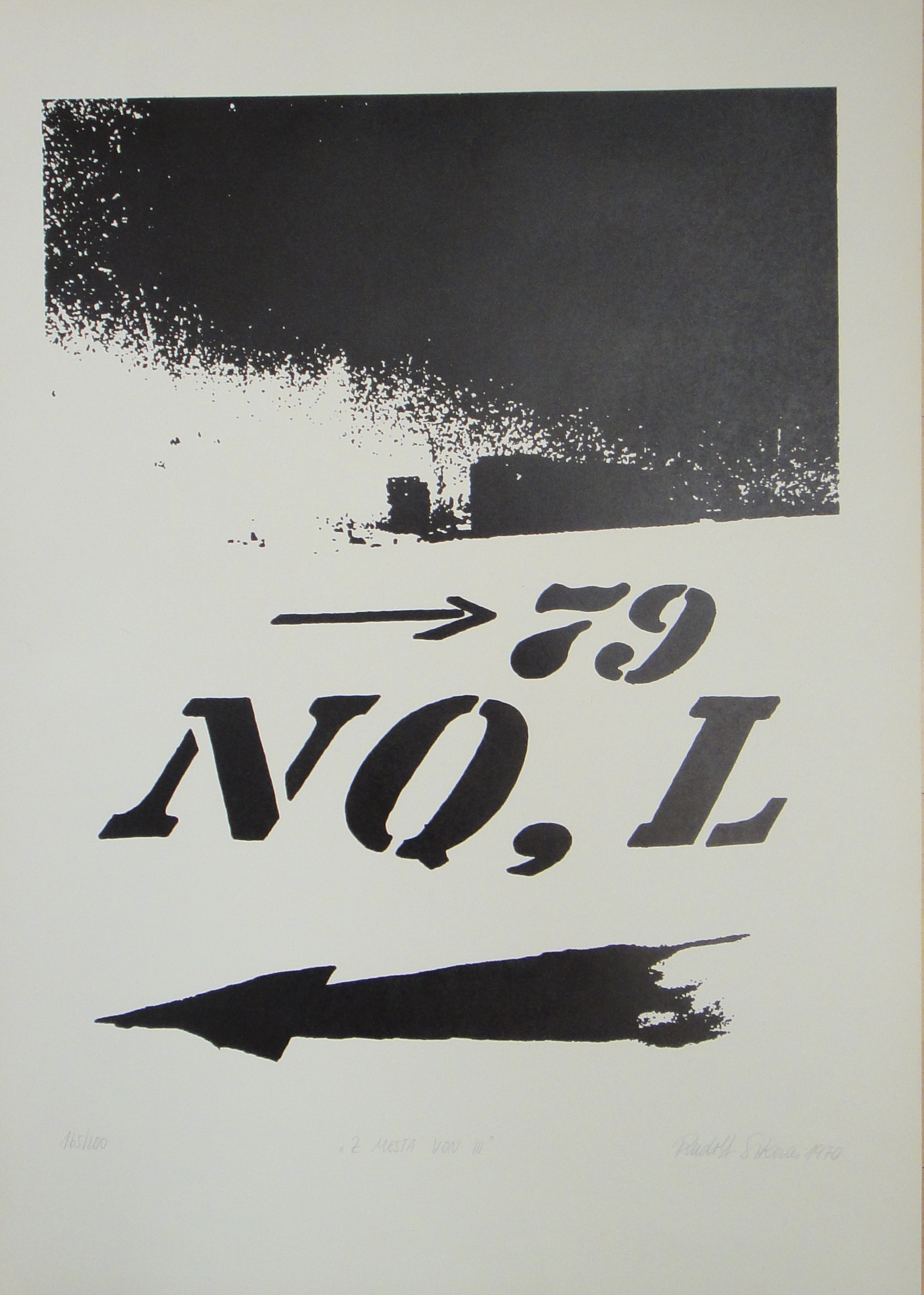 Sikora Rudolf, 1970, Z mesta von III, serigrafia, 165 z 200, 70x50